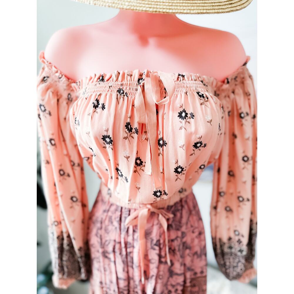 New Spell & the Gypsy Wanderlust off shoulder boho dreams printed mini dress - Picture 4 of 4